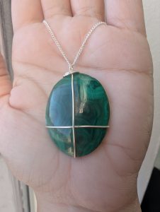 malachite pendant